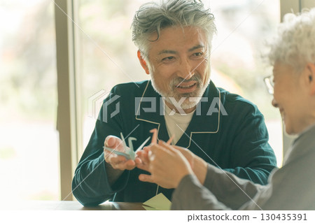 Long-term care facility couple Long-term care facility couple 130435391