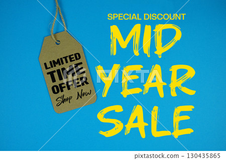 Mid Year Sale Special offer with Price tag Limited Time Offer Shop Now 130435865