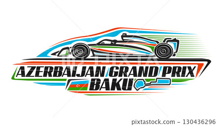 Vector logo for Azerbaijan Grand Prix Vector logo for Azerbaijan Grand Prix 130436296