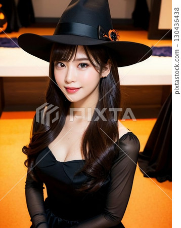 A woman wearing a hat 130436438