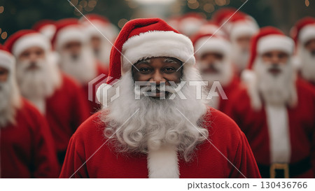 A multinational group of Santa Clauses A multinational group of Santa Clauses 130436766