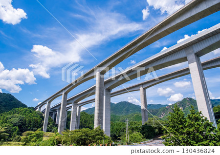 A junction in the sky: Kameyama Nishi JCT and Surigataki Bridge on the Shin-Meishin Expressway 130436824