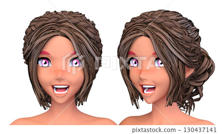 Close-up of a woman's face Close-up of a woman's face 130437141