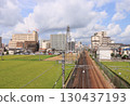 Fukuchiyama Line: Scenery and tracks near Sanda Station 130437193