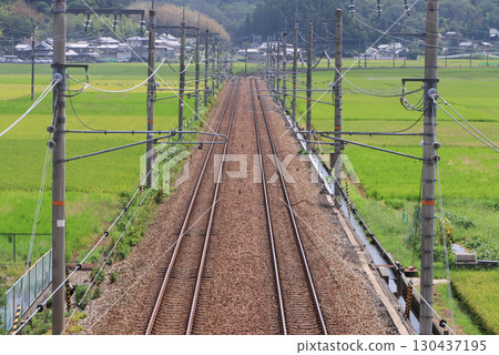 Fukuchiyama Line: Autumn tracks and scenery 130437195