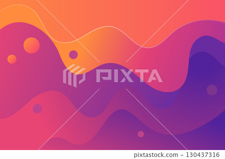 Abstract elements organic and purple fluid liquid shapes background design. 130437316