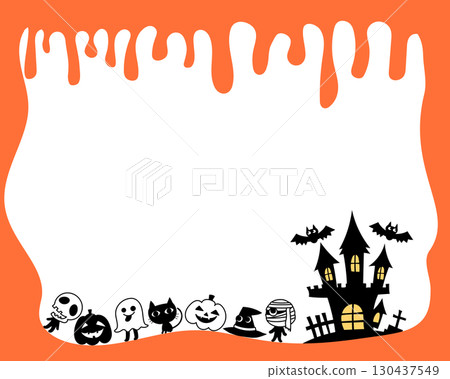 Cute halloween frame Cute halloween frame 130437549