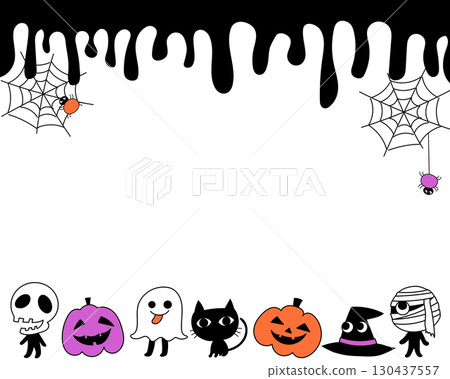 Cute halloween frame Cute halloween frame 130437557