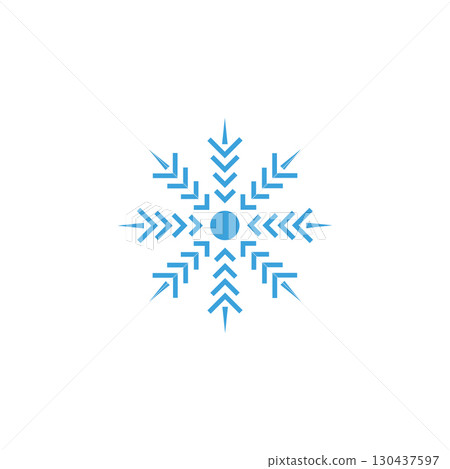 Christmas Snowflakes design Winter snow icon Christmas Snowflakes design Winter snow icon 130437597