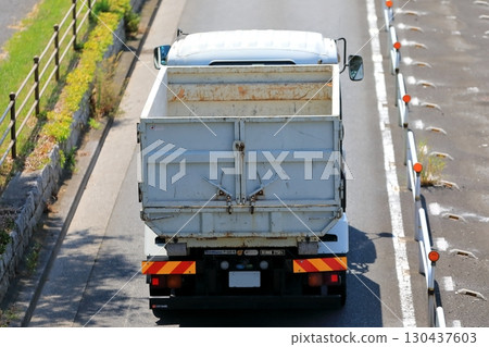 Image of industrial waste collection and transportation vehicle Image of industrial waste collection and transportation vehicle 130437603