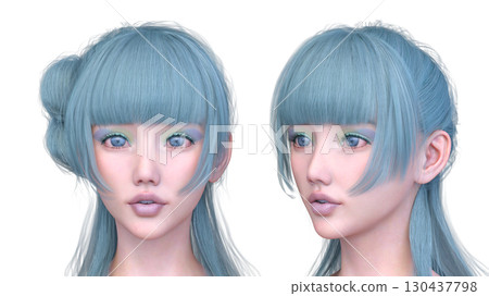 Close-up of a woman's face Close-up of a woman's face 130437798