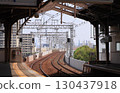Hanshin Kuise Station tracks and platform 130437918