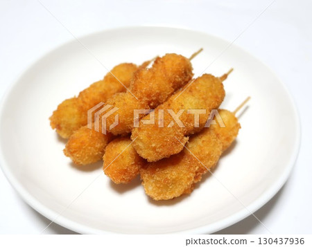 Deep-fried quail eggs 130437936