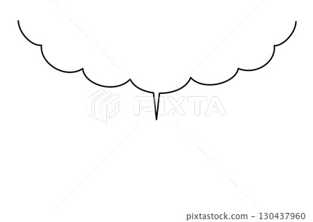 下半部氣泡插圖複製空間 下半部氣泡插圖複製空間 130437960