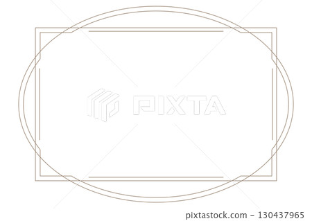 Simple geometric rectangular frame A retro vintage Simple geometric rectangular frame A retro vintage 130437965