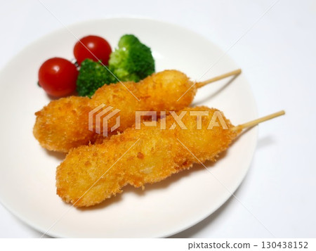 Deep-fried quail eggs 130438152
