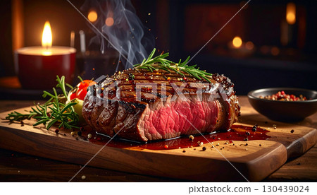 厚牛排圖像(AI 生成的圖像) 厚牛排圖像(AI 生成的圖像) 130439024