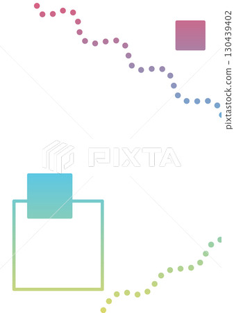 A simple background decorated with gradient dots and squares 130439402