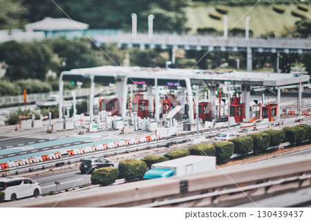 Expressway toll gate Expressway toll gate 130439437