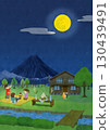 September: Mt. Fuji and Moon Viewing 130439491