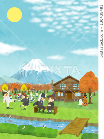 October: Mt. Fuji and Sports Day 130439493