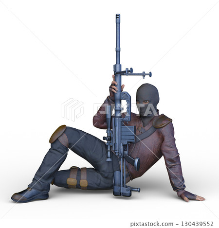 Masked soldier 130439552