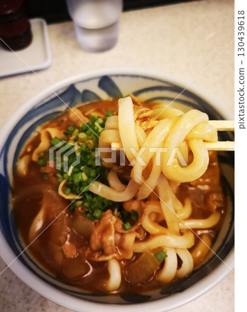 Curry udon from a Sanuki udon restaurant in Tokyo Curry udon from a Sanuki udon restaurant in Tokyo 130439618