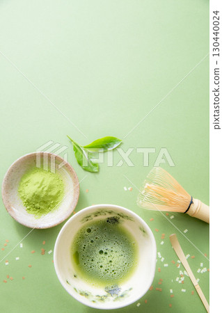 抹茶圖像背景素材 130440024
