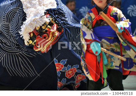 Lion dance, Ichikawa-cho, Hyogo Pref. Lion dance, Ichikawa-cho, Hyogo Pref. 130440518