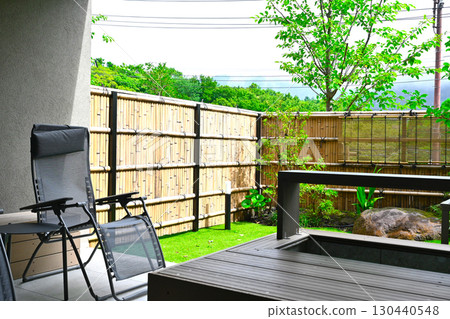 帶足浴的花園景觀 130440548