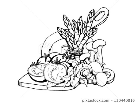Vegetables and mushrooms 130440816