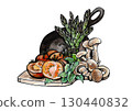 Vegetables and mushrooms 130440832