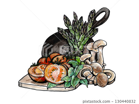 Vegetables and mushrooms 130440832
