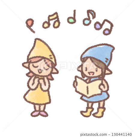 唱歌的小矮人的插圖 唱歌的小矮人的插圖 130441140