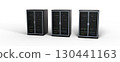 Modern server rack. Server rack image. Isolated on white background. 3d render 130441163