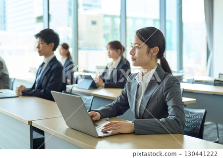 People receiving in-house training People receiving in-house training 130441222