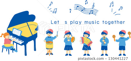 Children enjoying an ensemble Children enjoying an ensemble 130441227