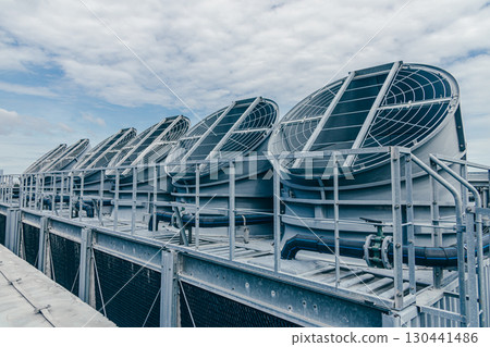 Industry HVAC system, Cooling tower, fan water Industry air conditioner system, Air vent duct hood. 130441486