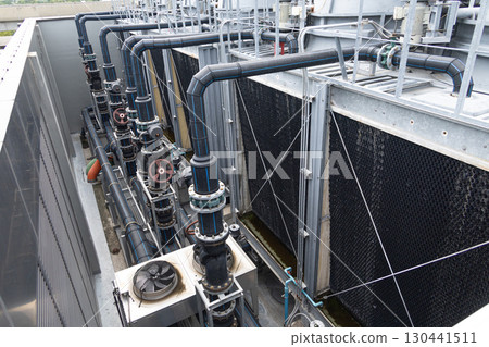 Industry HVAC system, Cooling tower, fan water Industry air conditioner system water valve pipe 130441511