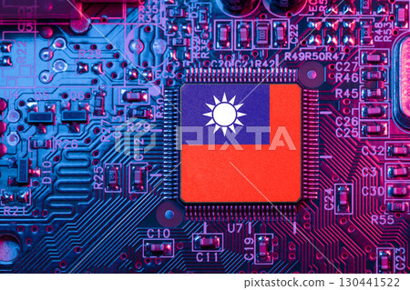 Taiwan on Computer Chip for Taiwanese Chip War Concept. Country chipmakers, Microchip market share. Taiwan on Computer Chip for Taiwanese Chip War Concept. Country chipmakers, Microchip market share. 130441522