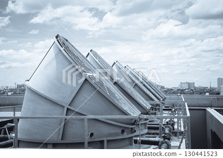 Industry HVAC system, Cooling tower, fan water Industry air conditioner system, Air vent duct hood. 130441523