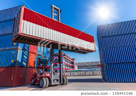 Products shipping cargo goods with Indonesia flag for import export business from Indonesia country 130441546