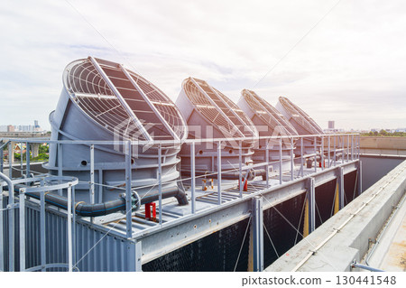 Industry HVAC system, Cooling tower, fan water Industry air conditioner system, Air vent duct hood. 130441548