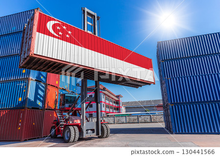 Products shipping cargo goods with Singapore flag for import export business from Singapore country 130441566