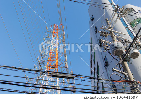Japan electricity and power line cable public authority energy supply and distribution to city area Japan electricity and power line cable public authority energy supply and distribution to city area 130441597