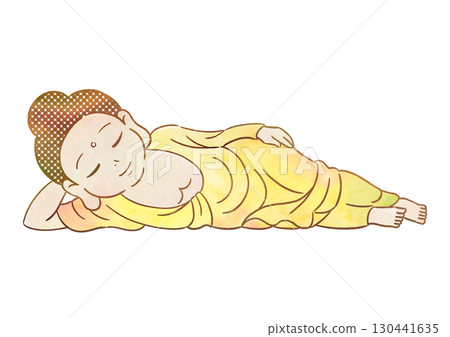 彩繪涅槃佛 130441635