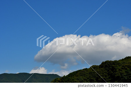 藍天白雲，夏日雲朵 130441945