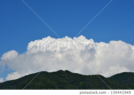 Blue sky and white clouds, summer clouds 130441949