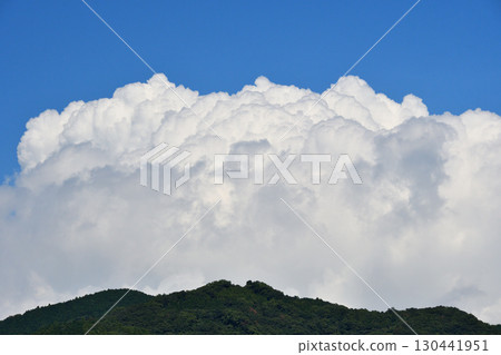 Blue sky and white clouds, summer clouds 130441951