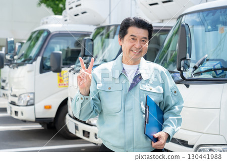Senior truck driver Senior truck driver 130441988